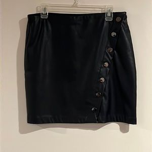 Cute I.N.C black leather skirt